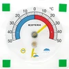 Universele thermometer met hygrometer transparant, zelfklevend (-50°C tot +50°C) - 3 