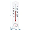 Universele witte thermometer met hygrometer (-20°C tot +50°C) 25cm - 2 ['binnen thermometer', ' kamertemperatuurmeter', ' thermometer voor binnen', ' huistemperatuurmeter', ' thermometer', ' kamertemperatuurmeter', ' thermometer met duidelijke schaal', ' thermometer met hygrometer', ' thermometer van kunststof', ' thermometer met hygrometer']