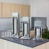 Verticale premium worstenvuller 5 L - 18 ['worstenvuller', ' verticale worstenvuller', ' beste worstenvuller', ' worstmachine', ' worstmaker', ' worstmaker', ' worstenset', ' worstenvuller', ' slagersvuller', ' verticale vuller', ' trechters voor worstenvullers', ' innovatieve slagersvuller', ' worstenvuller van 5 L', ' zelfgemaakte worsten', ' huiselijke worstenvuller']