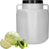 Vierkant Vat van 50 L, wit, met handvatten 50 L - 3 ['vaten voor het fermenteren', ' vaten voor augurken', ' vat voor komkommers', ' vat voor kool', ' vat voor het fermenteren van komkommers', ' vat voor het fermenteren van kool', ' vierkant vat', ' afsluitbaar vat', ' voedselvat', ' schroefvat', ' plastic vat', ' kunststof vat', ' vat met handvatten', ' goed vat', ' wit vat', ' vat met deksel', ' luchtdicht vat', ' regenton', ' vat voor regenwater', ' vat van 50 liter']