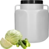 Vierkant Vat voor 40 L, wit, met handvatten, Sterk - 3 ['vaten voor het fermenteren', ' vaten voor augurken', ' vat voor komkommers', ' vat voor kool', ' vat voor het fermenteren van komkommers', ' vat voor het fermenteren van kool', ' vierkant vat', ' afsluitbaar vat', ' voedselvat', ' schroefvat', ' plastic vat', ' kunststof vat', ' vat met handvatten', ' goed vat', ' wit vat', ' vat met schroefdop', ' luchtdicht vat', ' regenton', ' vat voor regenwater', ' vat 40 L']