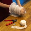 Vleeswaren net met afmetingen 15 cm x 5 m, met thermische weerstand tot 220°C - 5 ['net voor ham', ' voedingsnet', ' net voor vleeswaren', ' net voor het roken van vleeswaren', ' net voor rijpende vleeswaren']