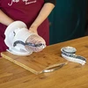 Vleeswaren net met etiket, afmetingen 15 cm x 4 m, met thermische weerstand van 125°C - 2 ['net voor ham', ' voedingsnet', ' net voor vleeswaren', ' net voor het roken van vleeswaren', ' net voor gerijpte vleeswaren']