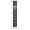 Vloeibaar kristal thermometer (+16°C tot +30°C) 13cm - 2 ['voedselthermometer', ' keukenthermometer', ' culinaire thermometer', ' zelfklevende thermometer', ' fermentatiethermometer', ' aquariumthermometer', ' vloeibaar kristal thermometer', ' zelfklevende thermometers', ' wijngaardthermometers', ' bierbrouwthermometers']