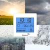 Weerstation – elektronisch, verlicht, sonde, wit - 13 ['weerstations met sonde', ' thermometer-hygrometer', ' multifunctioneel weerstation', ' voor temperatuurmeting', ' met klok', ' verlicht display', ' mini-max geheugen', ' vochtigheidsmeting', ' browin', ' weerstation']