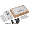 Weerstation (RCC,DCF) - elektronisch, draadloos, verlicht, sensor, wit - 6 ['draadloos weerstation', ' meting van buitentemperatuur en binnentemperatuur', ' vochtigheidsmeting', ' weerstation met kalender', ' weerstation met wekker', ' nauwkeurig weerstation', ' weerstation', ' elektronisch weerstation', ' universeel weerstation', ' ideale weerindicator']
