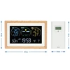 Weerstation (RCC,DCF) - elektronisch, draadloos, verlicht, sensor, wit - 14 ['draadloos weerstation', ' meting van buitentemperatuur en binnentemperatuur', ' vochtigheidsmeting', ' weerstation met kalender', ' weerstation met wekker', ' nauwkeurig weerstation', ' weerstation', ' elektronisch weerstation', ' universeel weerstation', ' ideale weerindicator']