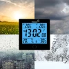 Weerstation RCC, DCF – elektronisch, draadloos, verlichte sensor, zwart - 15 ['weerstations', ' thuis weerstation', ' temperatuur', ' omgevingstemperatuur', ' temperatuurcontrole', ' elektronische thermometer', ' thermometer met sensor', ' binnenthermometer', ' buitenthermometer', ' thermometer buiten', ' hygrometer', ' weerstation']