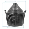 Wijnballon 25 L in plastic mand - 7 ['gans', ' wijnfles', ' wijnballon', ' voor bier', ' voor fermentatie', ' huisgemaakte wijn', ' glazen wijnballon', ' voor likeuren', ' voor mede']