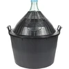 Wijnballon 34 L in plastic mand - 7 