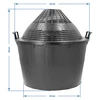 Wijnballon 34 L in plastic mand - 6 ['gans', ' wijnfles', ' wijnballon', ' voor bier', ' voor fermentatie', ' huisgemaakte wijn', ' glazen wijnballon', ' voor likeuren', ' voor mede']