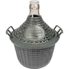 Wijnballon 5 L in plastic mand - 12 