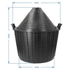 Wijnballon 54 L in plastic mand - 6 ['gans', ' wijnfles', ' wijnballon', ' voor bier', ' voor fermentatie', ' huisgemaakte wijn', ' glazen wijnballon', ' voor likeuren', ' voor honingwijnen']