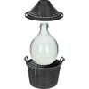 Wijnballon 5L in plastic mand - 4 