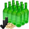 Wijnfles 0,75L met kurken en krimpkappen - 12 stuks - 2 ['wijnflessen', ' flessenset', ' flessen 12 stuks', ' flessen met kurken', ' wijnflessen', ' krimpkappen', ' wijnset', ' flessen 750 ml', ' doos flessen', ' huisgemaakte wijn', ' kurken stoppen', ' flessendoos']