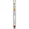 Wijnmeter met thermometer in onbreekbare buis - 2 ['suikermeter', ' voor wijn', ' voor bier', ' apparaat voor het meten van suikerconcentratie', ' ballingmeter', ' areometer', ' potentiële alcoholinhoud', '']