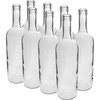 Witte fles voor wijn 0,75 L - verpakking van 8 stuks  - 1 ['fles 750ml', ' wijnfles', ' witte fles', ' flessen voor wijn', ' wijnflessen', ' glazen fles', ' fles met kurk', ' flessen met kurk', ' flessen 0', '7']