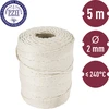 Witte katoenen slagerstouw (240°C) 55 m - 3 ['worstenkoorden', ' vleeskoorden', ' slagerstouw', ' worstentouw', ' bindtouw voor vlees', ' voor bakken', ' voor roken', ' voor pekelen', ' voor koken', ' voor het binden van vleeswaren']