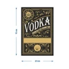 Zelfklevende etiketten 60x90 mm voor flessen, wodka, zwart, 20 stuks - 4 ['zwarte alcohol etiketten', ' elegante etiketten', ' zelfklevend etiket', ' plak etiket', ' papieren etiket', ' etiket voor flessen', ' etiket voor glas']
