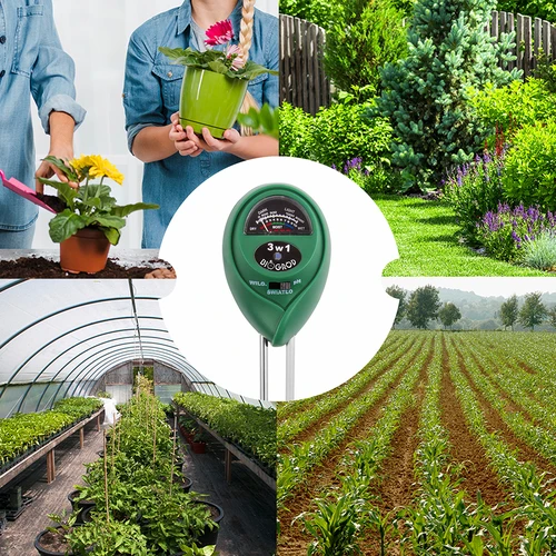 3-in-1 Bodemtester - pH, vochtigheid, zonlicht - 11 ['pH-meting', ' pH-meter', ' pH-meter voor grond', ' grondanalyse', ' pH van de grond', ' pH-meter voor grond', ' grondvochtigheidsmeter', ' bodemvochtigheidsmeter', ' meting van bodemvochtigheid', ' bodemvochtigheid', ' bodemvochtigheidssensor', ' hoe bodemvochtigheid meten', ' zonlicht', ' zonlichtanalyse', ' zonlichtsensor']