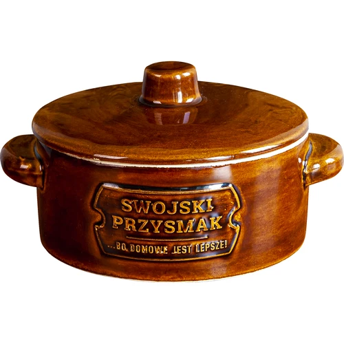 Aardewerk - pot voor reuzel, rond met deksel, 1 L  - 1 ['aardewerk', ' aardewerken pot', ' aardewerken pot', ' pot van aardewerk', ' potten van aardewerk', ' aardewerken pot 40 l', ' aardewerken pot voor fermentatie', ' aardewerken pot 5 l', ' aardewerken pot 50 l', ' pot van aardewerk met deksel', ' aardewerken pot voor reuzel']