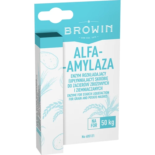 Alfa-amylase in vloeibare vorm  - 1 ['Enzym voor het vloeibaar maken van zetmeel', ' voor beslag', ' voor aardappelen', ' voor graanbeslag', ' aardappeldistillaten']