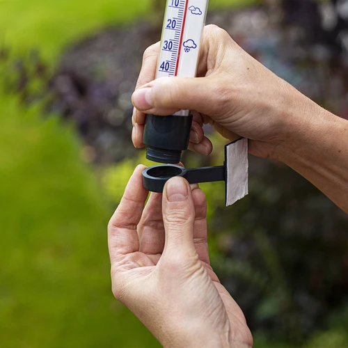 Antraciet buitenthermometer (-60°C tot +50°C) 23cm - 6 ['buitenthermometer', ' welke temperatuur']