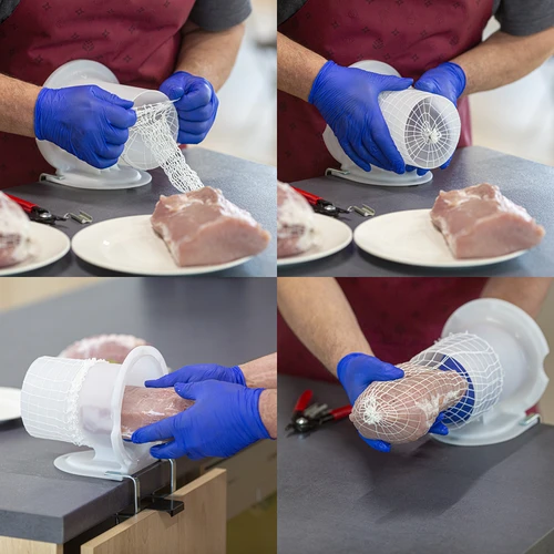 Applicator voor vleessnaren - 14 ['voor het aanbrengen van vleessnaren', ' voor ham', ' hamvuller', ' hamstopper', ' hamapplicator', ' voor rooknetten', ' voor kazen', ' hoe maak je ham', ' zelfgemaakte ham', ' zelfgemaakte lende']