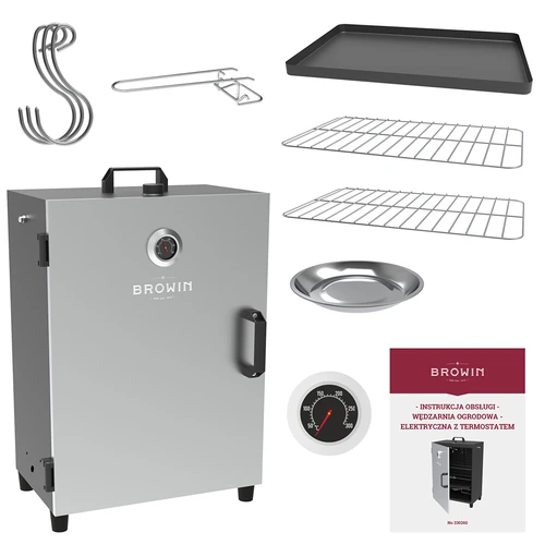 Automatische, elektrische rokerij met thermostaat  - 1 ['tuinrokerij', ' elektrische rokerij', ' warm roken', ' warm roken', ' ham roken']
