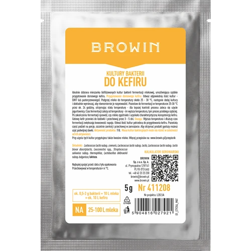 Bacterieculturen voor kefir en zure melk, 5g