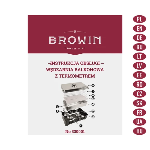 Balkonrokerij met thermometer - 9 ['rokerij', ' rokerij', ' roken', ' roken', ' roken', ' roken', ' roken', ' gerookt vlees', ' gerookt vlees', ' roken', ' grill']