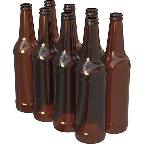 Bierfles 0,5 L - krimpverpakking 8 stuks  - 1 ['bierflessen', ' bierflessen', ' voor koolzuurhoudende dranken', ' krimpverpakking flessen', ' voor cider', ' voor cider', ' glazen flessen', ' brouwflessen', ' fles 500 ml']