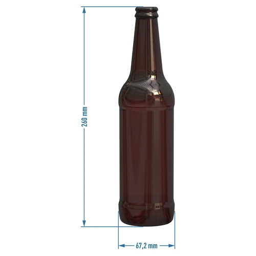 Bierfles 0,5 L - krimpverpakking 8 stuks - 4 ['bierflessen', ' bierflessen', ' voor koolzuurhoudende dranken', ' krimpverpakking flessen', ' voor cider', ' voor cider', ' glazen flessen', ' brouwflessen', ' fles 500 ml']