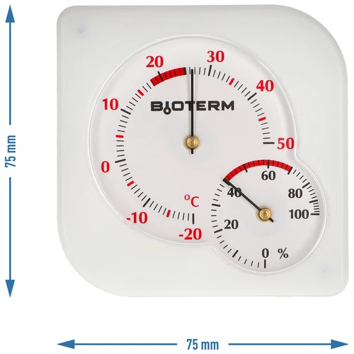 Bimetaal binnen thermometer met hygrometer (-20 tot +50°C), wit - 4 ['binnen thermometer', ' kamerthermometer', ' thermometer voor binnen', ' huiskamerthermometer', ' thermometer', ' kamerthermometer', ' thermometer met duidelijke schaal', ' thermometer met hygrometer', ' bimetaalthermometer', ' bimetaalthermometer met hygrometer', ' goede thermometer']