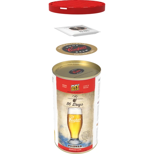 Brewkit Coopers 86 dagen Pilsner - 4 ['Pilsner', ' pilzner', ' brewkit', ' bier']