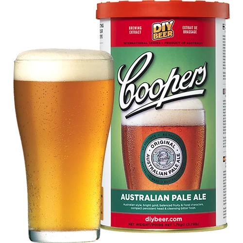 Brewkit Coopers Australian Pale Ale  - 1 ['zelfgebrouwen bier', '\r\nzelfgemaakt bier', '\r\nsets voor zelfgebrouwen bier', '\r\nset voor zelfgebrouwen bier', '\r\nthuis bier brouwen', '\r\nzelfgebrouwen bier stap voor stap', '\r\nthuis bierproductie', '\r\nrecepten voor zelfgebrouwen bier', '\r\nzelf bier maken', '\r\nhoe maak je zelfgebrouwen bier', '\r\nBrewkit Coopers Australian Pale Ale', ' concentraat voor zelfgebrouwen bier biergist Alcotek', ' hoe smaakt Ale bier', ' Ale type bier']