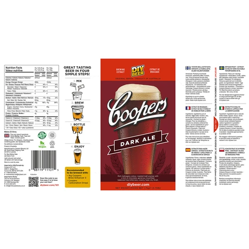 Brewkit Coopers Dark Ale - 5 ['dark ale', ' donker', ' bier', ' brewkit']