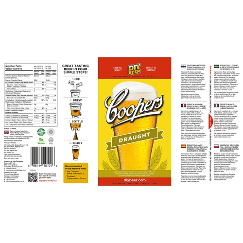 Brewkit Coopers Draught - 5 ['licht', ' delicaat', ' brewkit', ' bier']