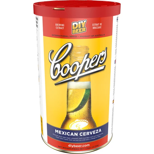 Brewkit Coopers Mexicaanse Cerveza - 2 ['lager', ' licht', ' lichte lager', ' brewkit', ' bier']