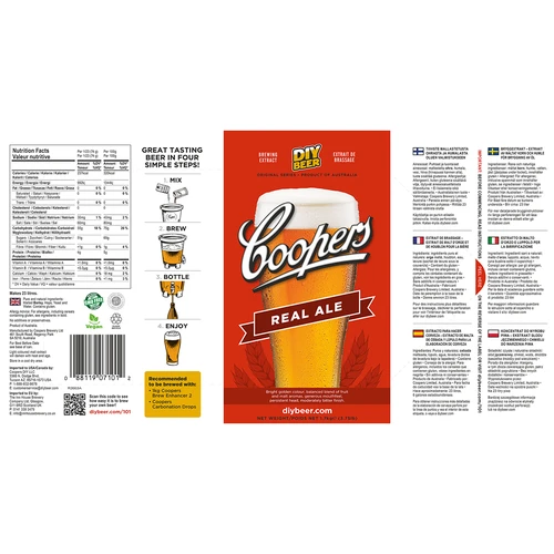 Brewkit Coopers Real Ale - 5 ['real ale', ' ale', ' bovengisting', ' brewkit', ' bier']