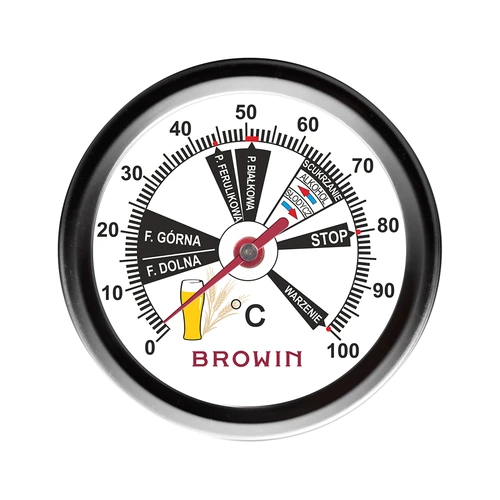 Brouwersthermometer (0°C tot +100°C) 31,5cm - 2 ['keukenthermometer', ' culinaire thermometer', ' brouwersthermometer', ' bierthermometer', ' wortthermometer', ' lange brouwersthermometer']