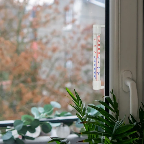 Buitenthermometer (-50°C tot +50°C) 23cm mix - 6 ['buitenthermometer', ' thermometer', ' vensterthermometer', ' thermometer met duidelijke schaal', ' thermometer van kunststof', ' thermometer voor raam', ' thermometer voor balkon', ' tweezijdige thermometer']