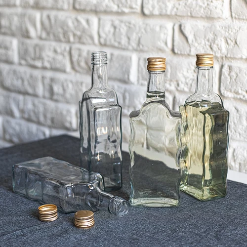 Butelka Klasztorna 500 ml, z zakrętką, biała - 6szt. - 5