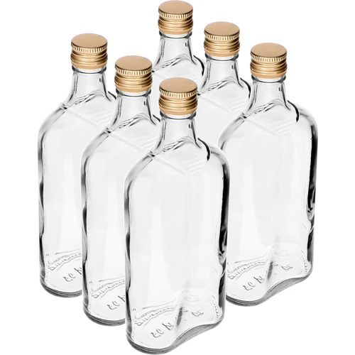 Butelka Piersiówka 500 ml z zakrętką, 6 szt. - 9