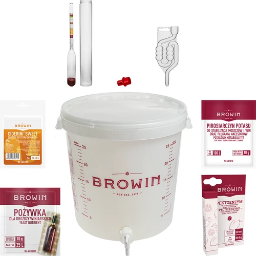 Ciderkit 20 L - 3 ['cadeau', ' ciderkit', ' complete ciderkit', ' kit met waterslot', ' kit met fermentatiecontainer', ' cider maken', ' kit voor 20 L cider']