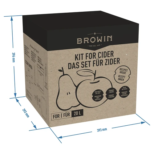 Ciderkit 20 L - 14 ['cadeau', ' ciderkit', ' complete ciderkit', ' kit met waterslot', ' kit met fermentatiecontainer', ' cider maken', ' kit voor 20 L cider']