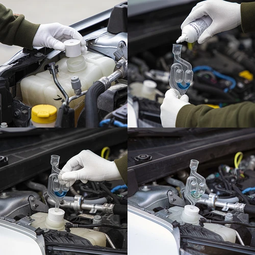 Cilinderkoppakking tester - 6 adapters, 100 ml vloeistof - 5