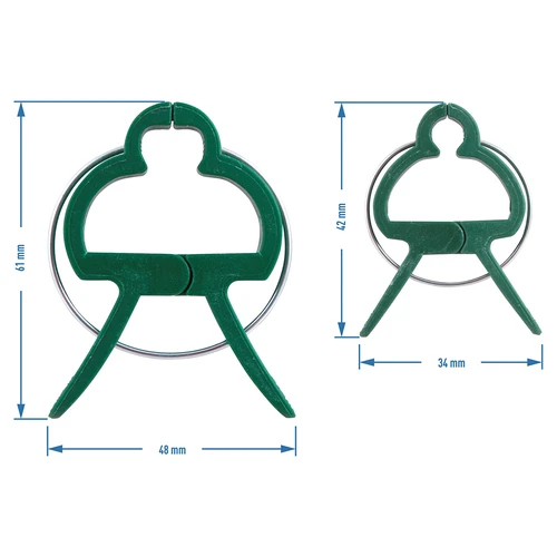 Clips voor het vastmaken van planten 20 stuks (8x groot/12x klein) - 6 ['plantenlabels', ' labels voor plantenbeschrijving', ' voor plantenbeschrijving', ' informatieborden voor planten', ' borden voor planten']