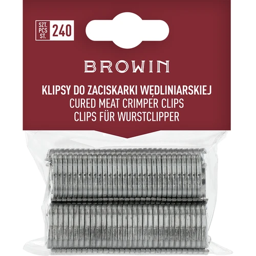 Clips voor vleestang - 240 stuks  - 1 ['clips voor krimptang', ' clips voor omhulsels', ' krimptang', ' omhulsel', ' klem voor vleeswaren']
