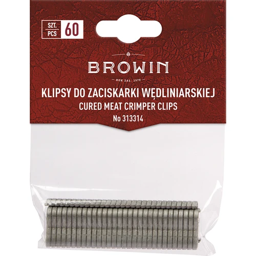 Clips voor vleestang - 60 stuks  - 1 ['clips voor krimptang', ' clips voor omhulsels', ' krimptang', ' omhulsel', ' klem voor vleeswaren']